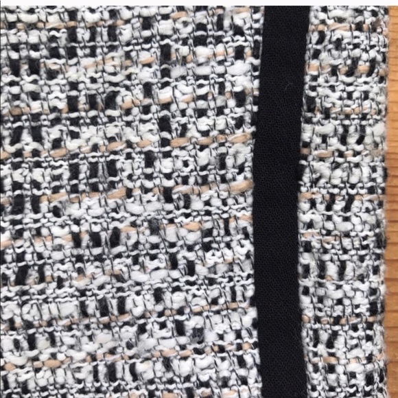 Gray / Tan / Black Tweed Pencil Skirt - Picture 3 of 7